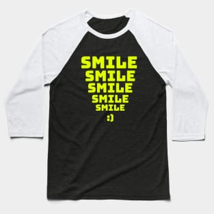 Smile Baseball T-Shirt